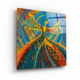 Abstract Dancers V2 | Glass Wall Art