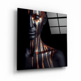 Abstract Makeup Artist | Glass Wall Art