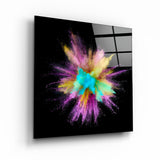 Colorful Explosion | Glass Wall Art