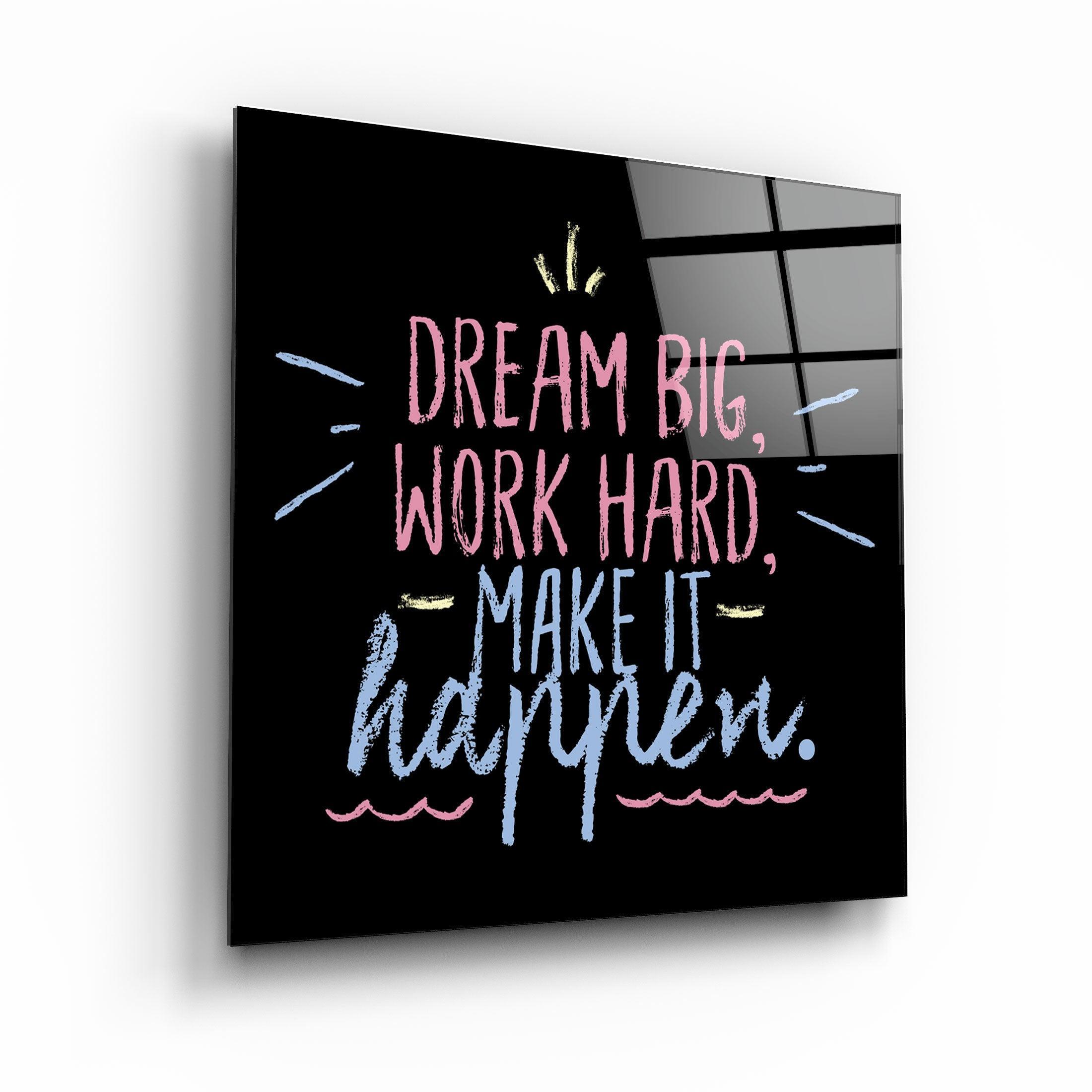 ・"Make It Happen"・Glass Wall Art - ArtDesigna Glass Printing Wall Art