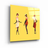 Three Women | Glass Wall Art
