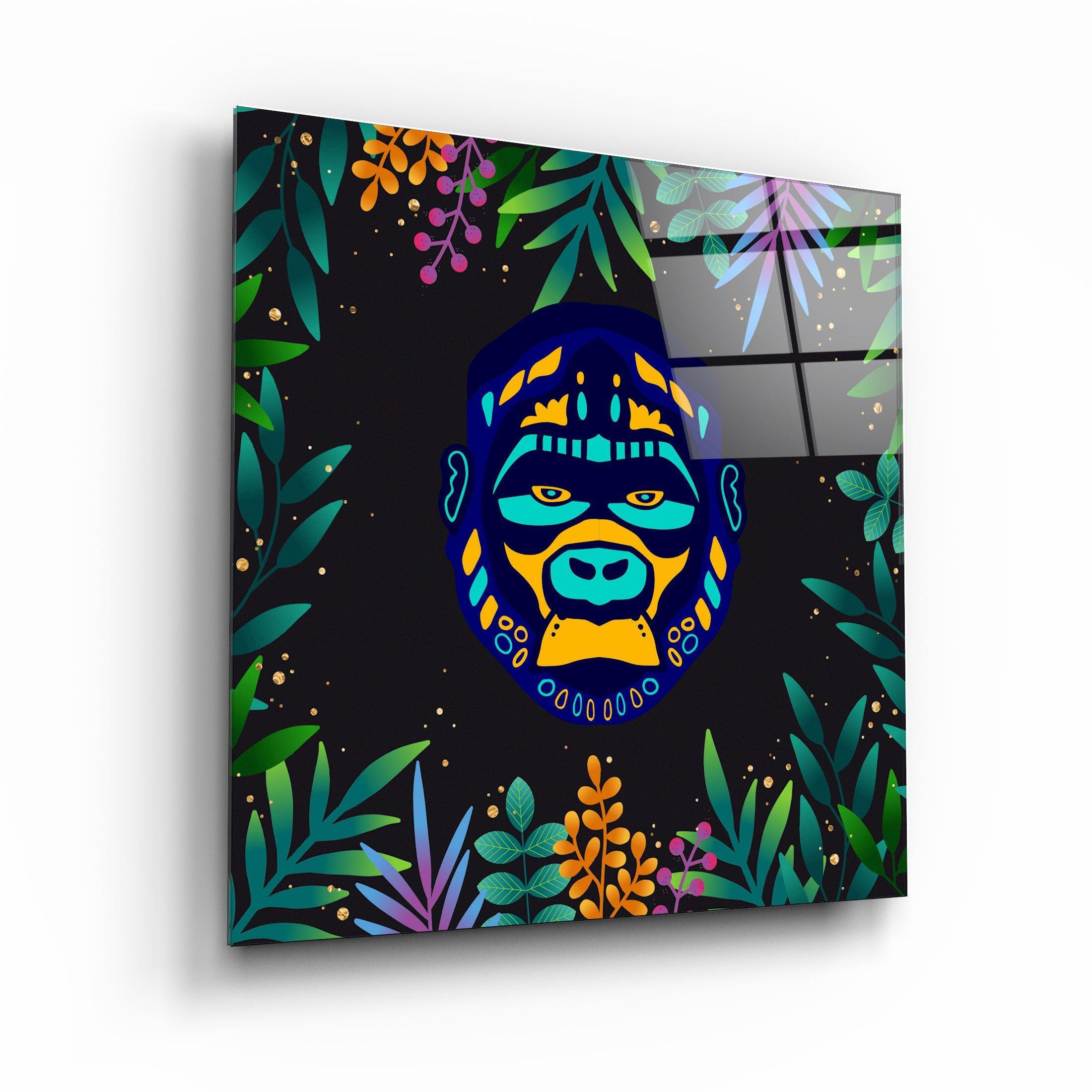 ・"Animal Republic-Gorilla"・Designers Collection Glass Wall Art - ArtDesigna Glass Printing Wall Art