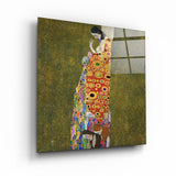 Gustav Klimt's Hope II | Glass Wall Art