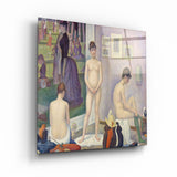 Models (Poseuses) (ca. 1886–1888) by Georges Seurat | Glass Wall Art