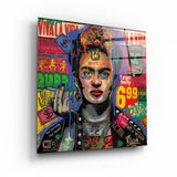 ."Frida". Designer's Collection Glass Wall Art