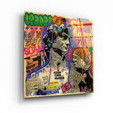 ."Statue Pop Art". Designer's Collection Glass Wall Art