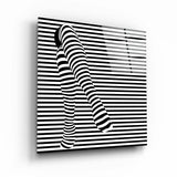 ."Line Legs". Designer's Collection Glass Wall Art