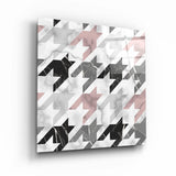 ."Bat Marble V1". Designer's Collection Glass Wall Art