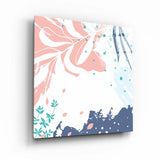 ."Pastel Patterns V3". Designer's Collection Glass Wall Art