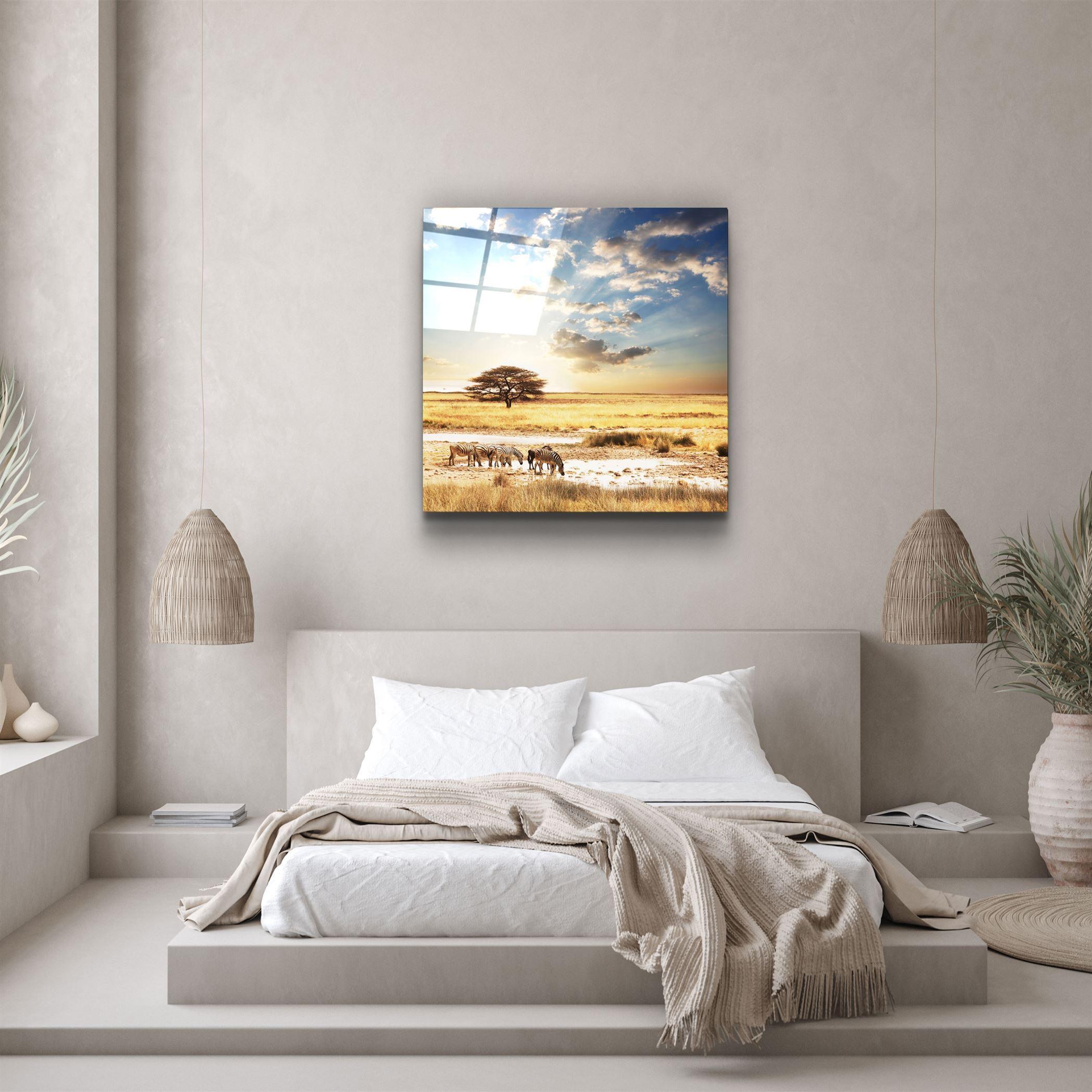 ・"Africa (Wide Meadow)"・Glass Wall Art - ArtDesigna Glass Printing Wall Art