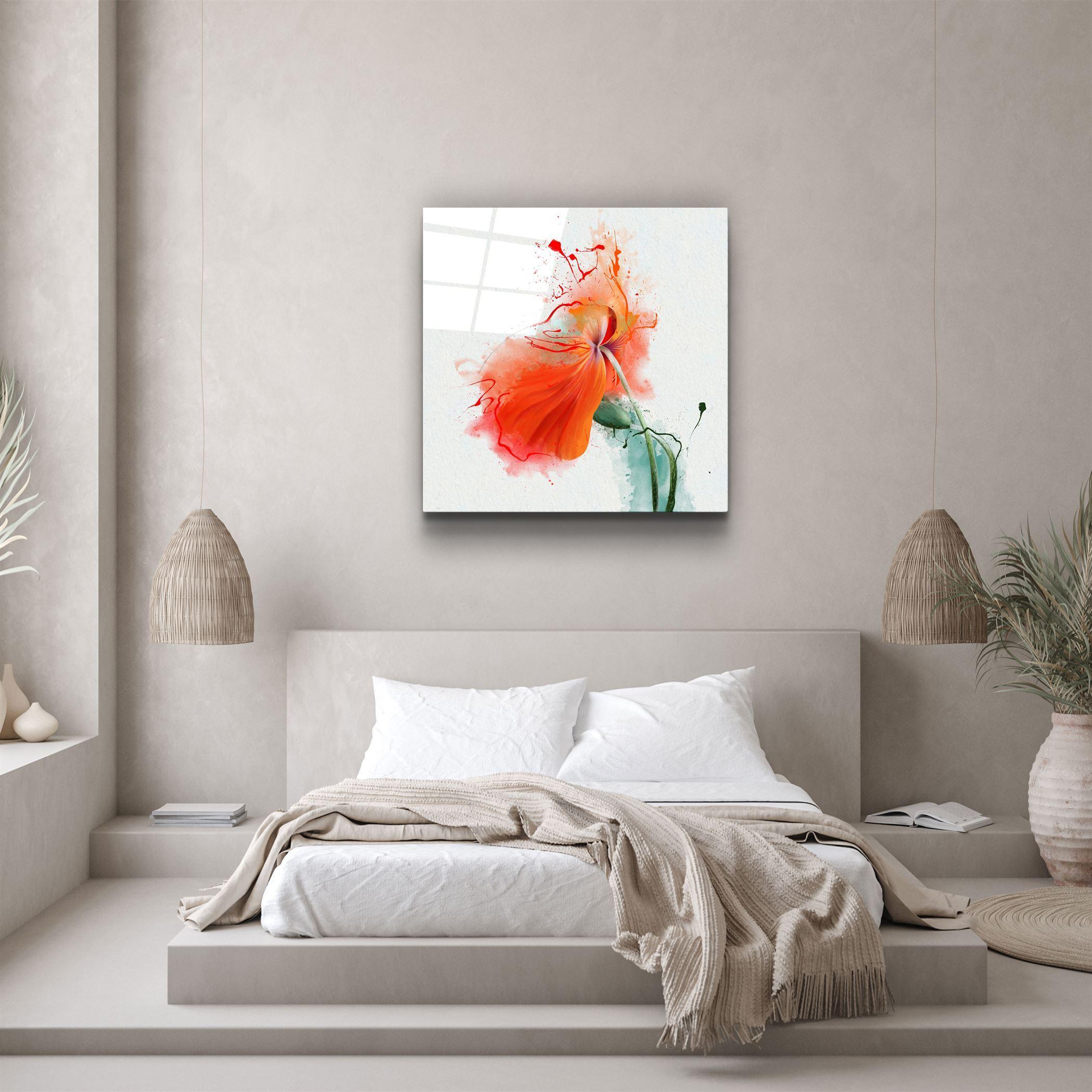 ・"Flower"・Glass Wall Art - ArtDesigna Glass Printing Wall Art