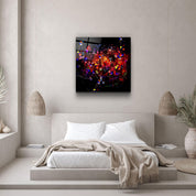 ・"Abstract Colors"・Glass Wall Art - ArtDesigna Glass Printing Wall Art