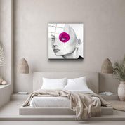 ・"Purple Eye"・Glass Wall Art - ArtDesigna Glass Printing Wall Art