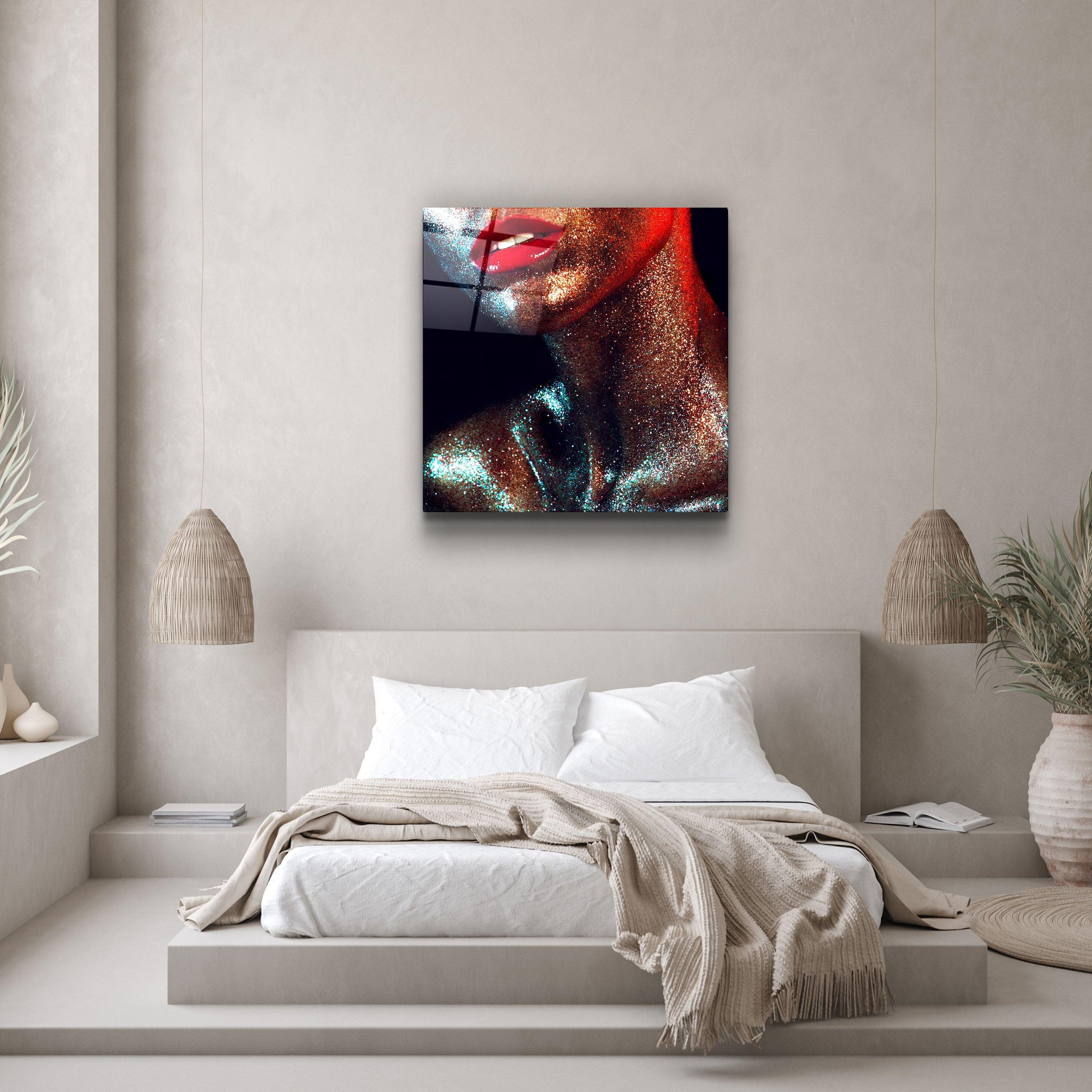 ・"Silvery Make Up"・Glass Wall Art - ArtDesigna Glass Printing Wall Art