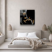 ・"Abstract Makeup Artist - Hush"・Glass Wall Art - ArtDesigna Glass Printing Wall Art