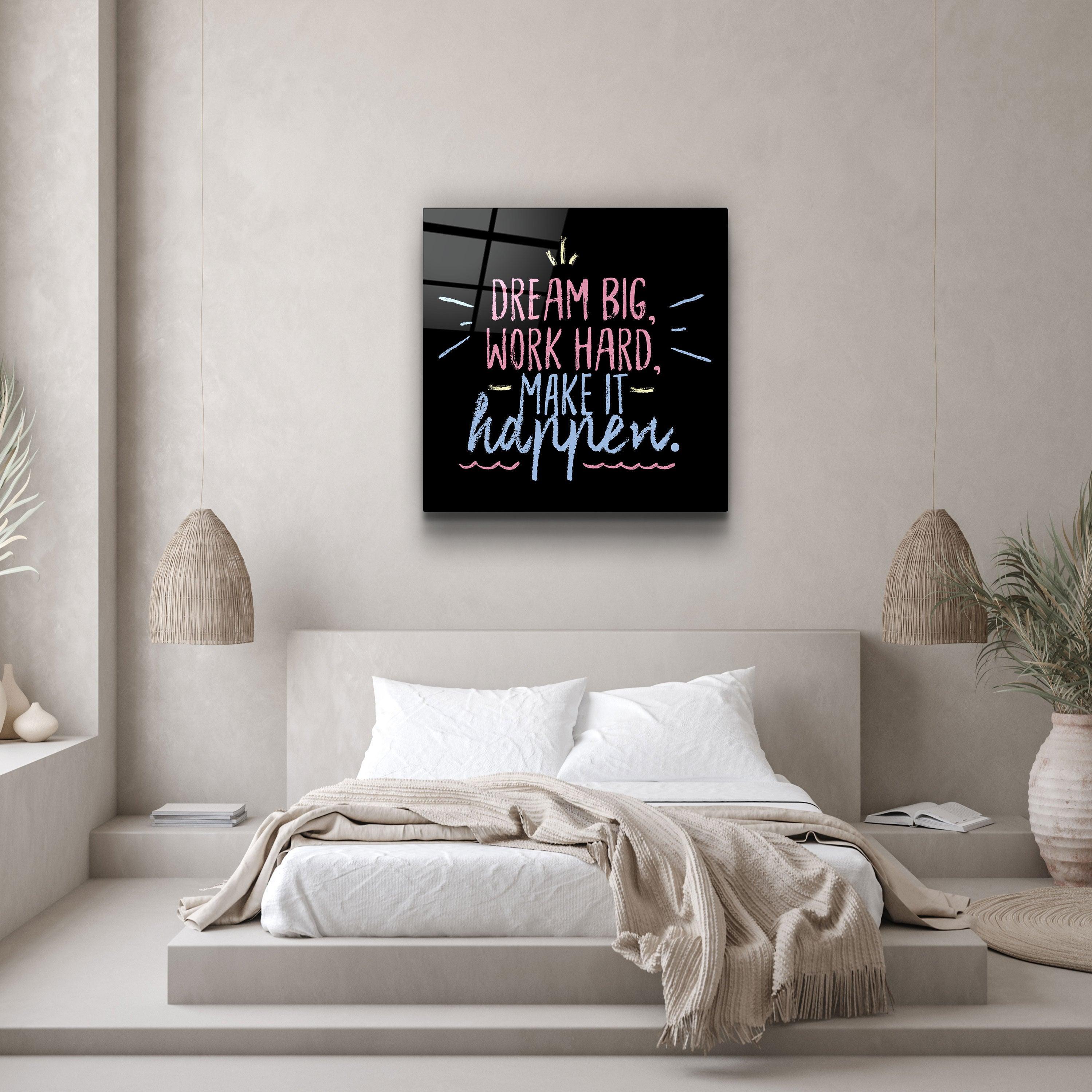 ・"Make It Happen"・Glass Wall Art - ArtDesigna Glass Printing Wall Art