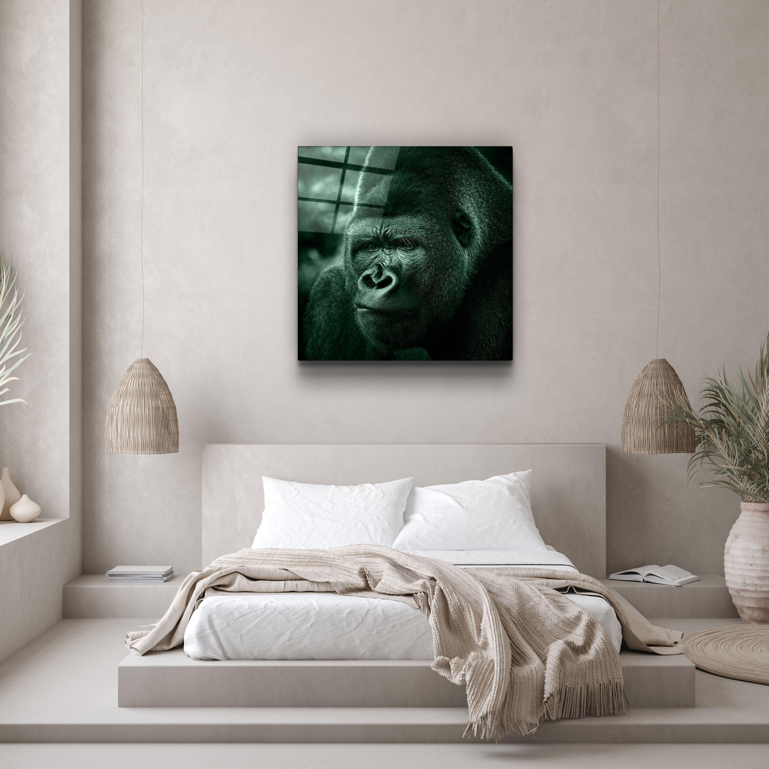 ・"Gorilla"・Glass Wall Art - ArtDesigna Glass Printing Wall Art