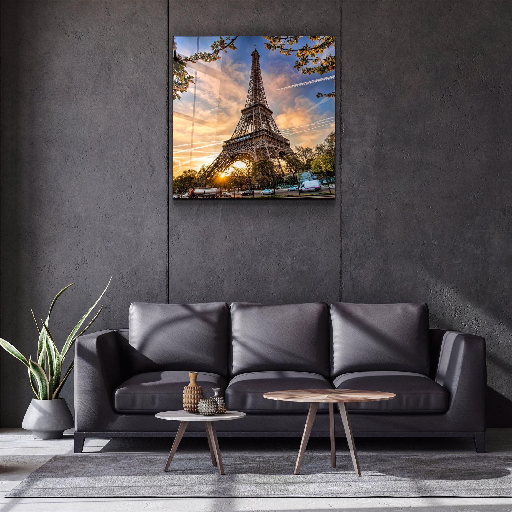 ・"Eiffel Tower"・Glass Wall Art - ArtDesigna Glass Printing Wall Art