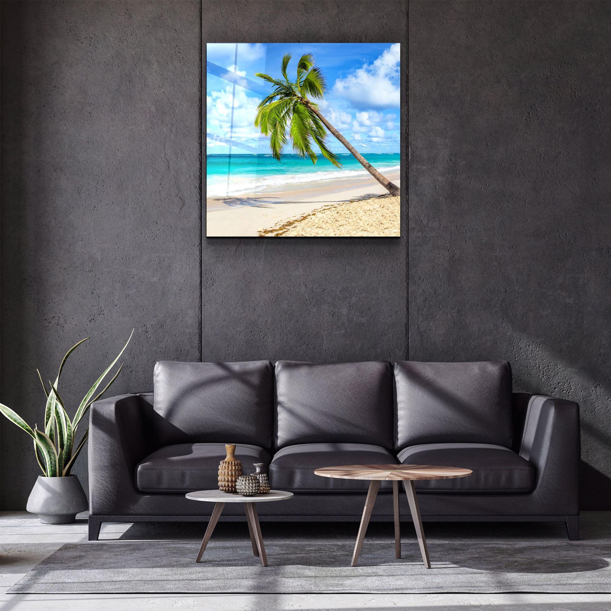・"Palm Tree"・Glass Wall Art - ArtDesigna Glass Printing Wall Art