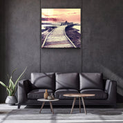 ・"Sunset Landscape"・Glass Wall Art - ArtDesigna Glass Printing Wall Art