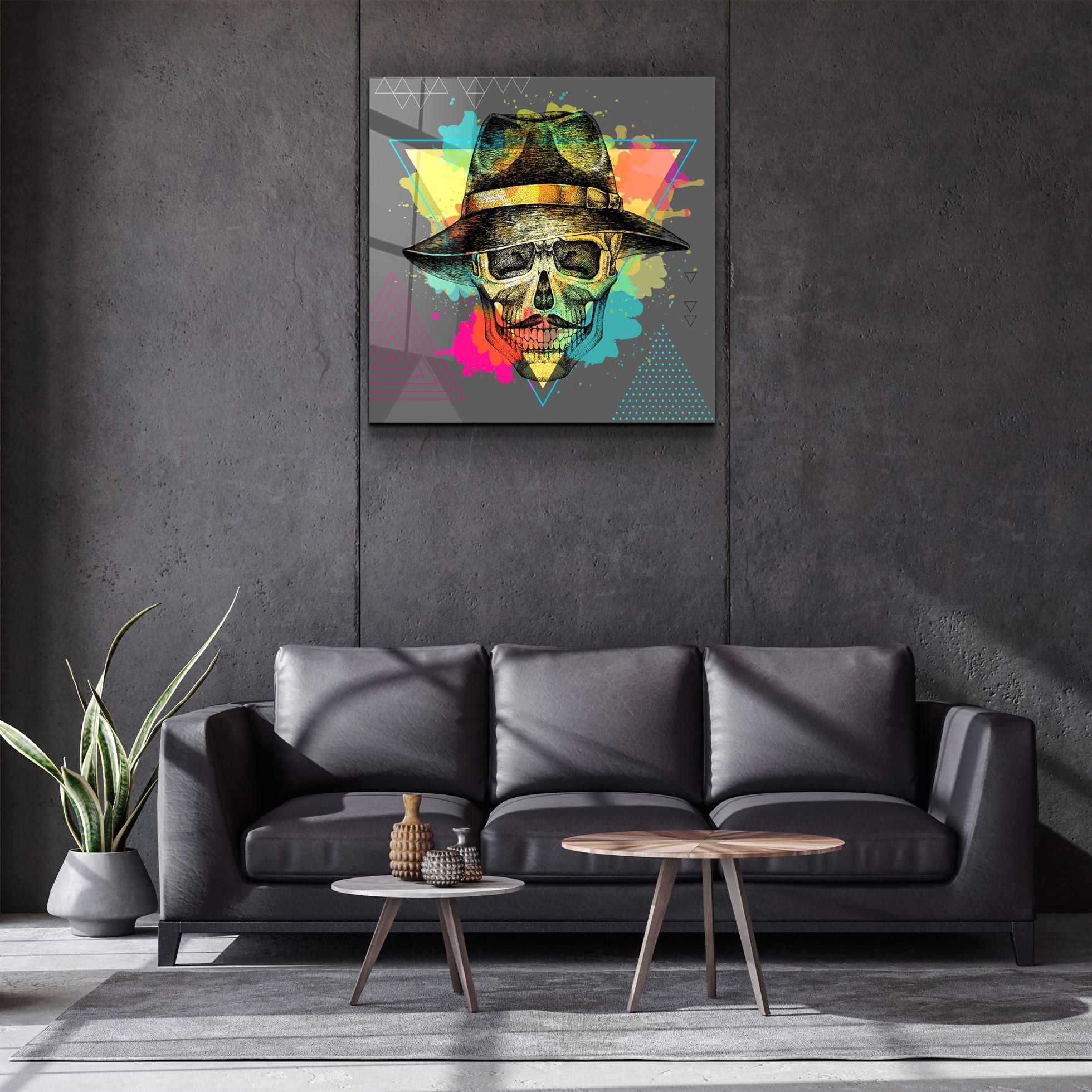 ・"Skulla4"・Glass Wall Art - ArtDesigna Glass Printing Wall Art
