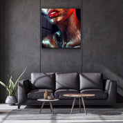 ・"Silvery Make Up"・Glass Wall Art - ArtDesigna Glass Printing Wall Art