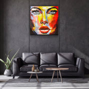 ・"Abstract Woman Portrait"・Glass Wall Art - ArtDesigna Glass Printing Wall Art