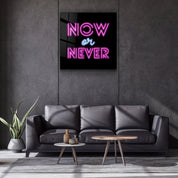・"Now or Never"・Glass Wall Art - ArtDesigna Glass Printing Wall Art