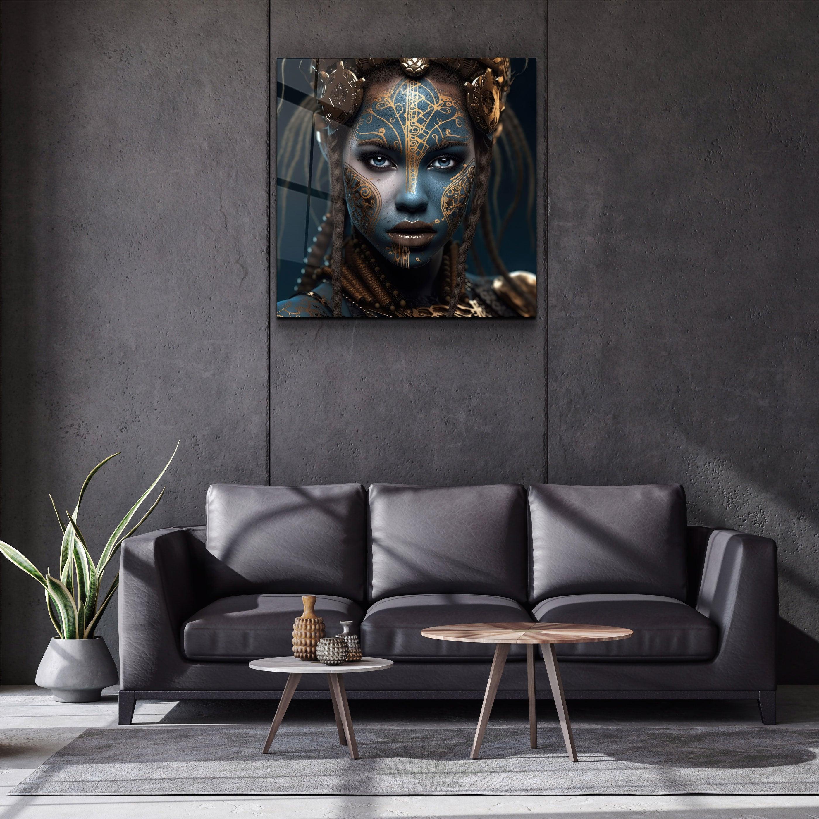 ."Woman Warrior 5". Secret World Collection Glass Wall Art - ArtDesigna Glass Printing Wall Art