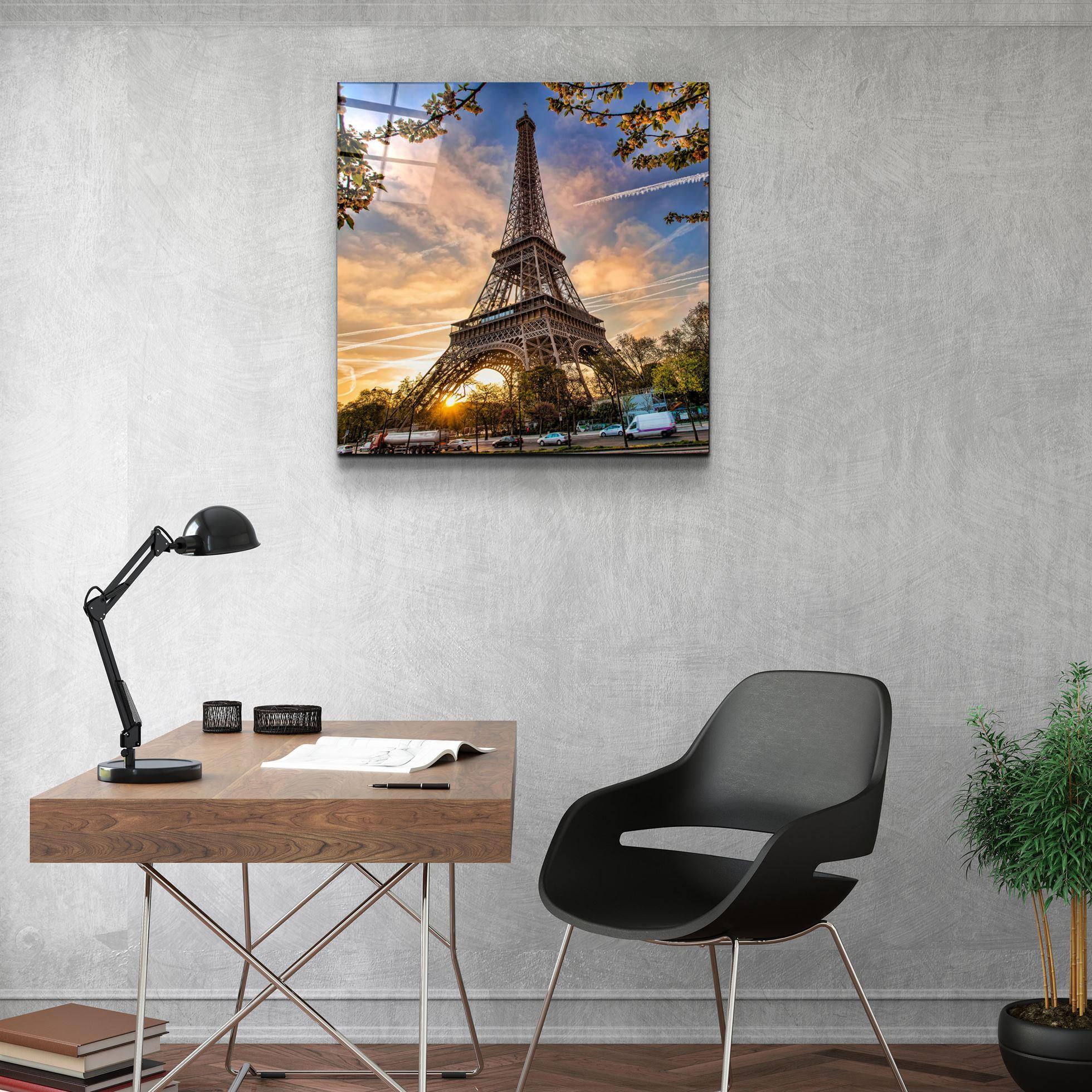 ・"Eiffel Tower"・Glass Wall Art - ArtDesigna Glass Printing Wall Art