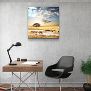 ・"Africa (Wide Meadow)"・Glass Wall Art - ArtDesigna Glass Printing Wall Art
