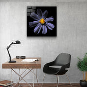 ・"Purple Flower"・Glass Wall Art - ArtDesigna Glass Printing Wall Art