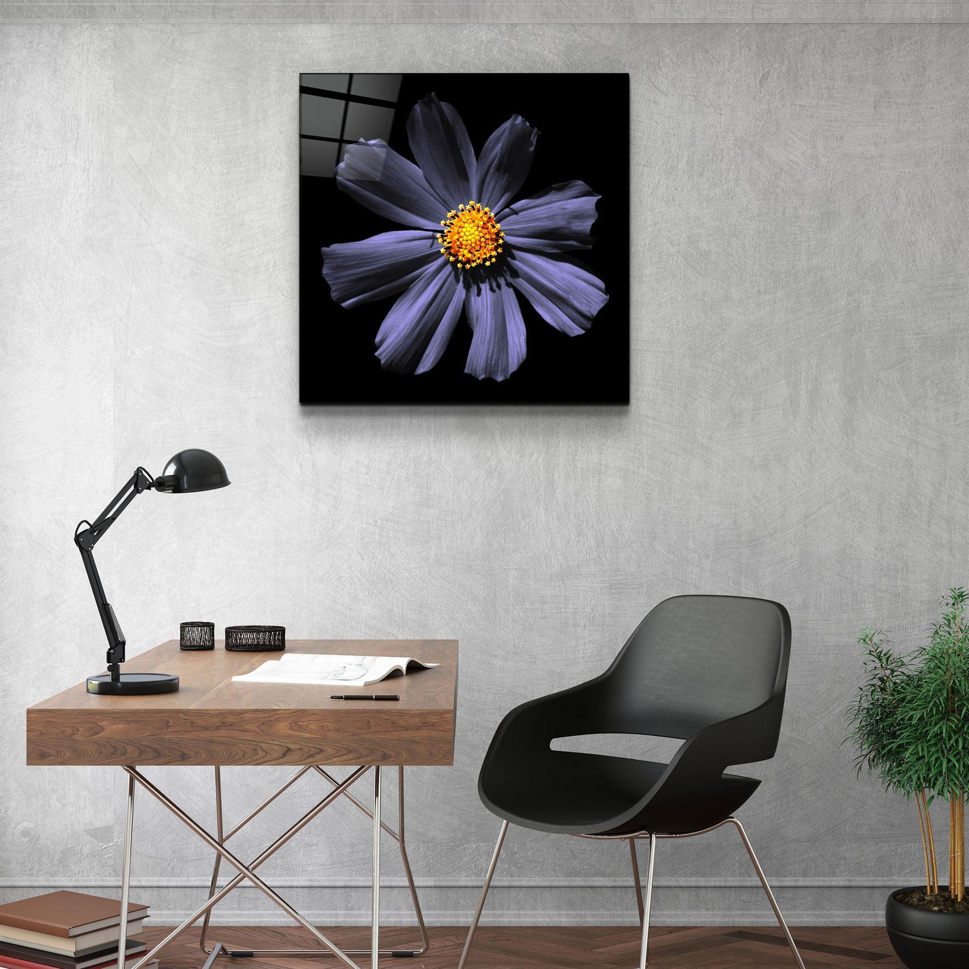 ・"Purple Flower"・Glass Wall Art - ArtDesigna Glass Printing Wall Art