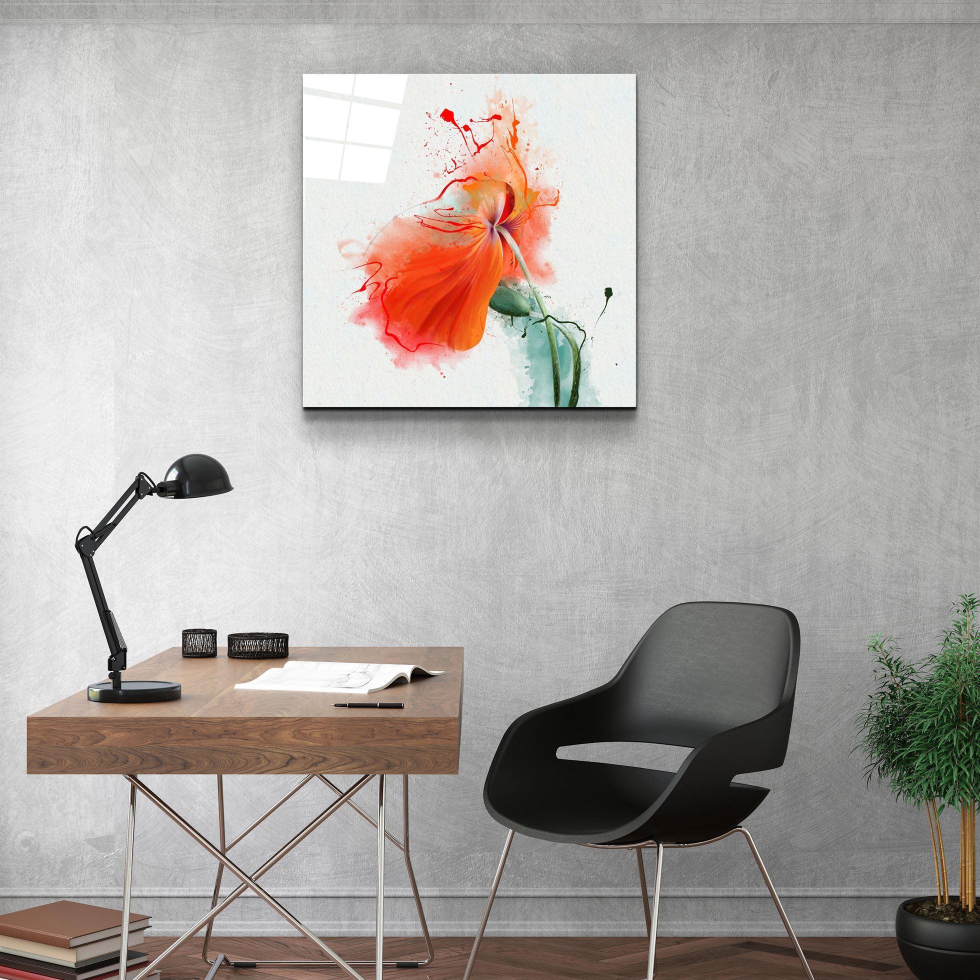 ・"Flower"・Glass Wall Art - ArtDesigna Glass Printing Wall Art