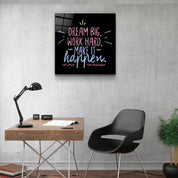 ・"Make It Happen"・Glass Wall Art - ArtDesigna Glass Printing Wall Art
