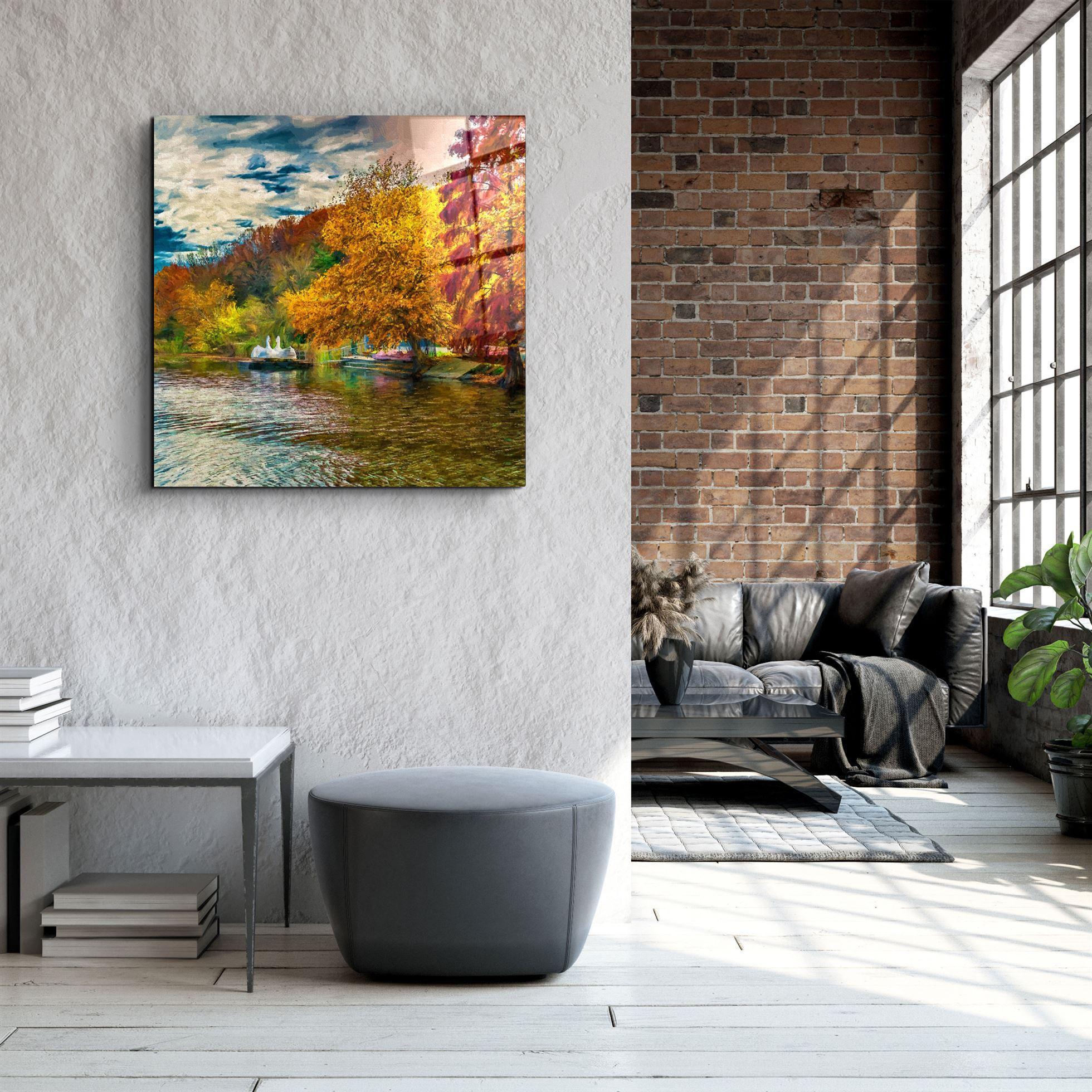 ・"Lake"・Glass Wall Art - ArtDesigna Glass Printing Wall Art