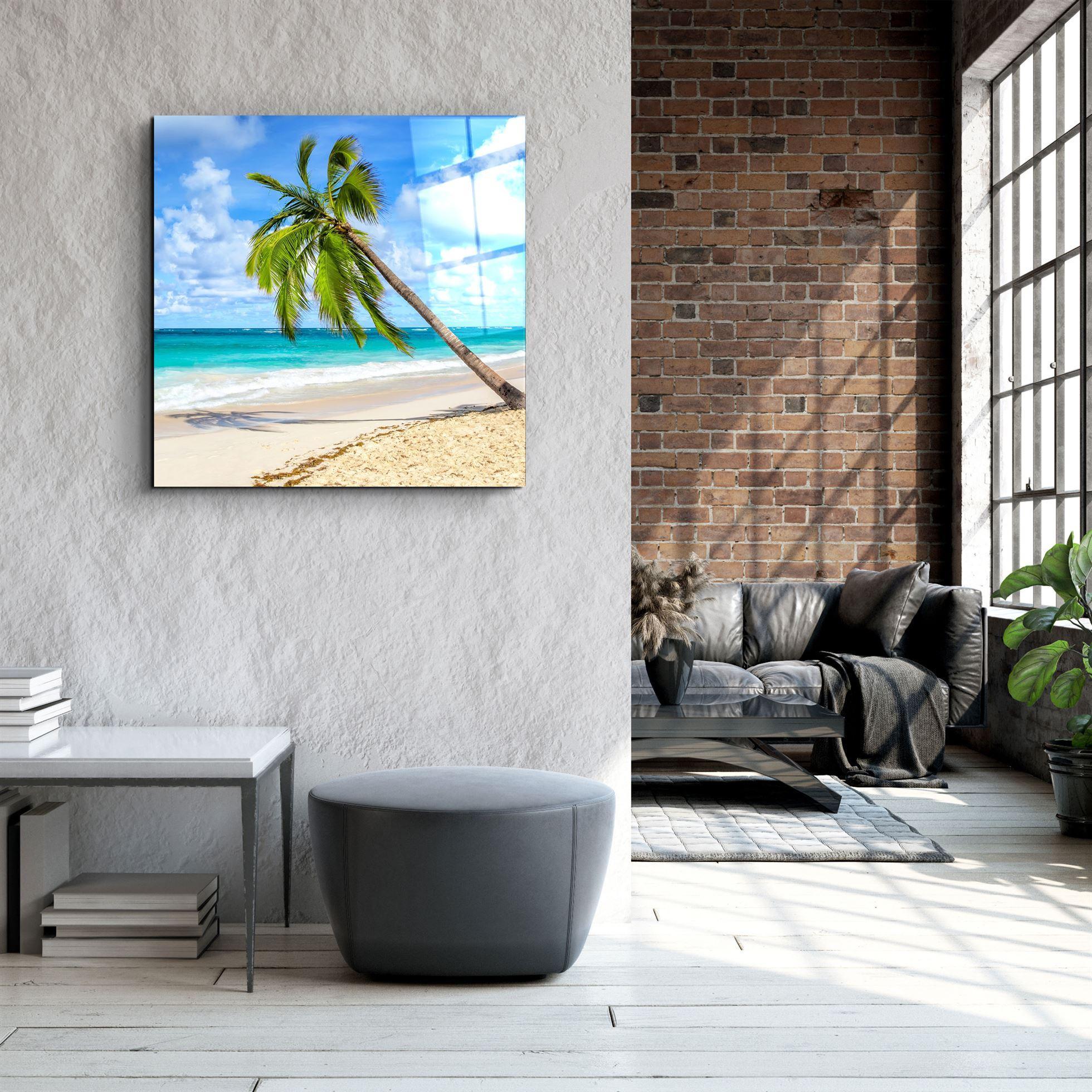・"Palm Tree"・Glass Wall Art - ArtDesigna Glass Printing Wall Art