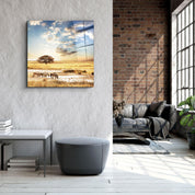 ・"Africa (Wide Meadow)"・Glass Wall Art - ArtDesigna Glass Printing Wall Art