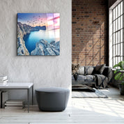 ・"Red Sunset"・Glass Wall Art - ArtDesigna Glass Printing Wall Art