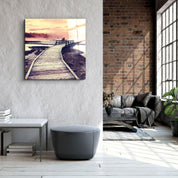 ・"Sunset Landscape"・Glass Wall Art - ArtDesigna Glass Printing Wall Art