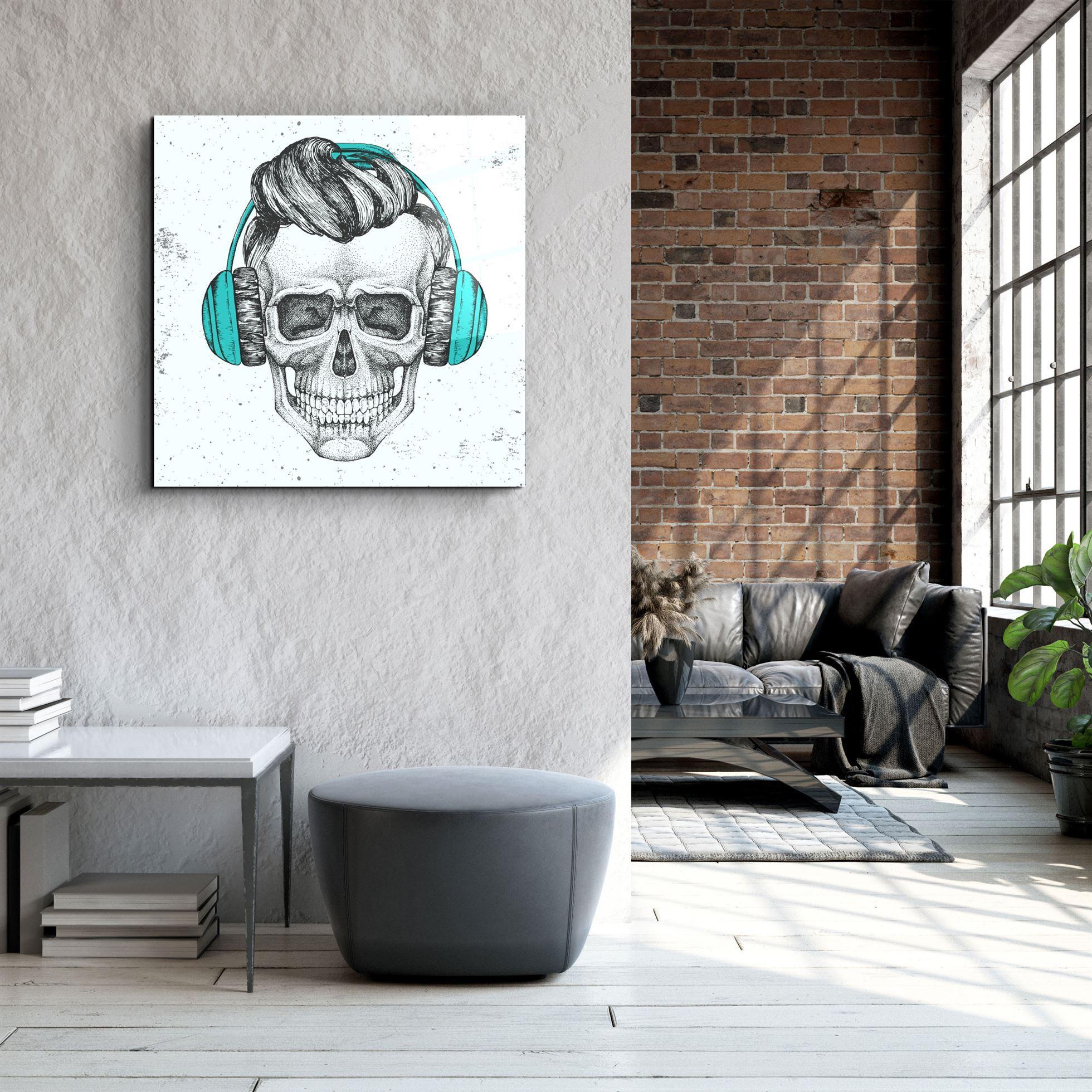 ・"Skulla3"・Glass Wall Art - ArtDesigna Glass Printing Wall Art