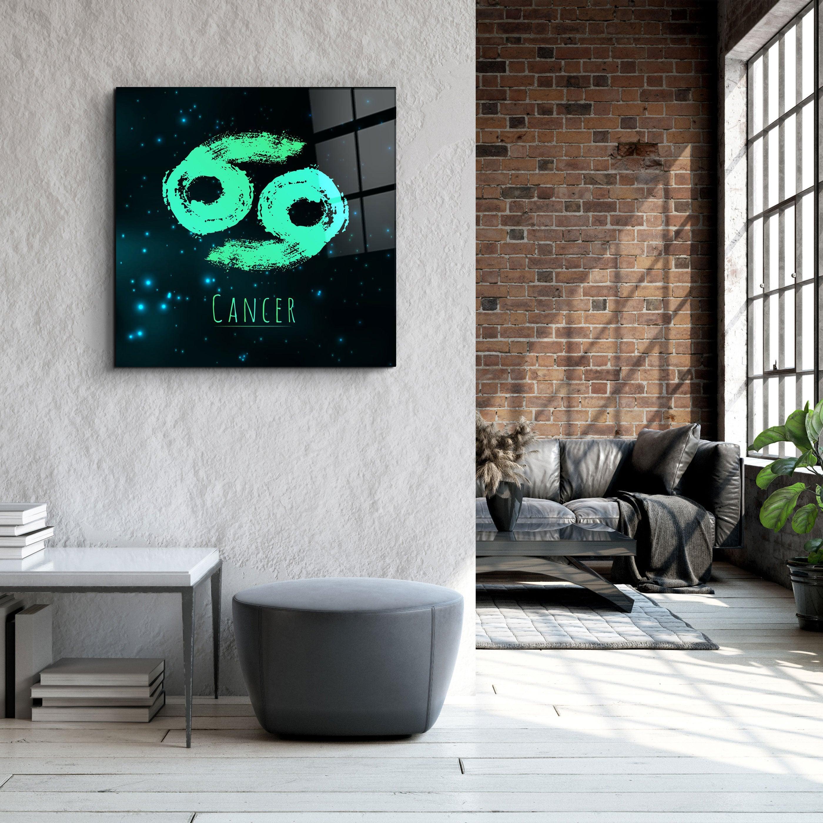 ."Zodiac V2 - Cancer". Glass Wall Art - ArtDesigna Glass Printing Wall Art