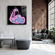 ・"I can I will"・Glass Wall Art - ArtDesigna Glass Printing Wall Art