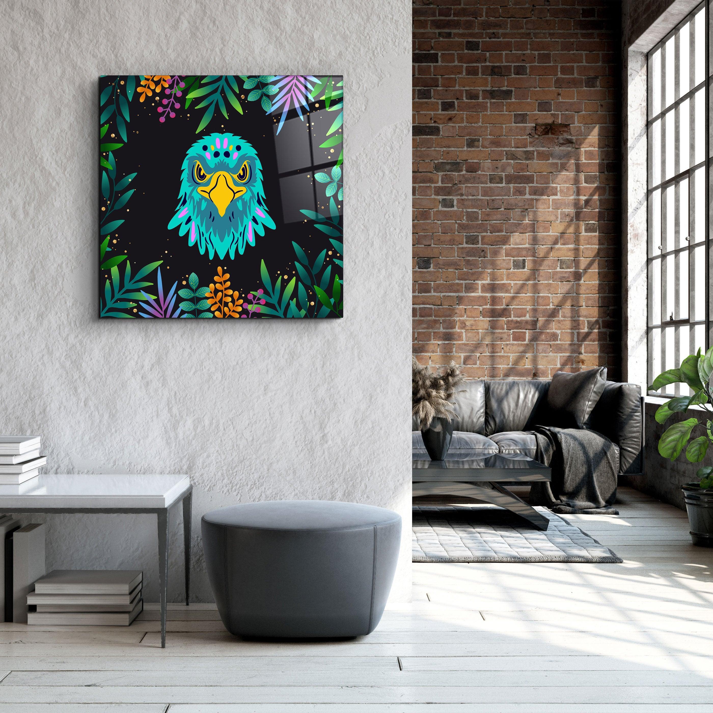 ・"Animal Republic-Eagle"・Designers Collection Glass Wall Art - ArtDesigna Glass Printing Wall Art